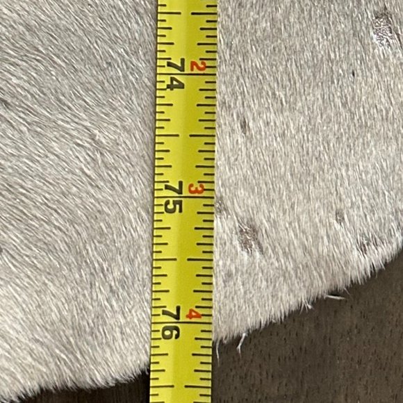 Beautiful Gray Hair on Hide Leather Cowhide Rug - NWOT - Picture 11 of 13